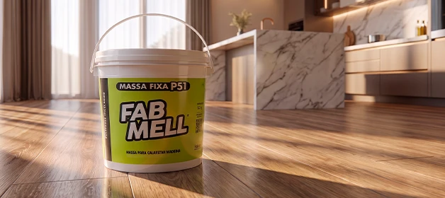 FabMell P51, massa acrílica para madeira da Hídrico Química